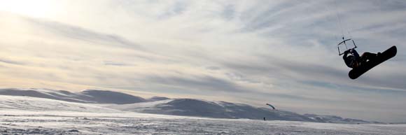 Snowkiten Norwegen haugastol