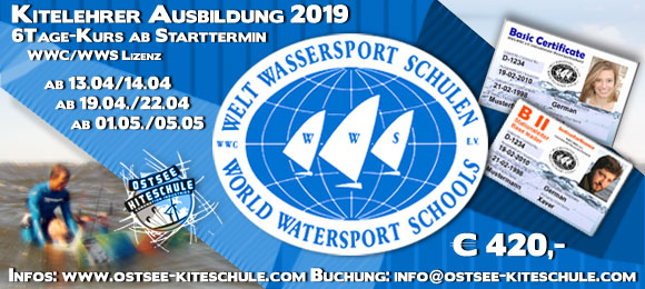 Kitelehrer Ausbildung 2019 Ostsee Kiteschule 2