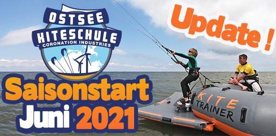 Ostsee-Kiteschule - Vorläufiger Saisionstart 07 und 14 Juni 2021