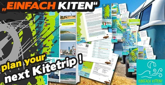 Scatena la tua avventura di kitesurf: Esplora le migliori destinazioni con le guide di viaggio „Einfach Kitesurf“ in Vendita Online