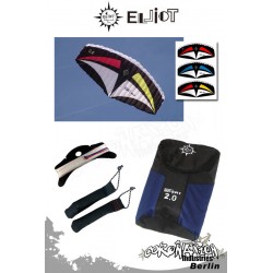 Elliot Sigma Sport 2-Leiner Kite R2F - 2.0 Rot/Gelb
