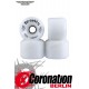 Gravity roulettes High Grade 76mm 77a roues - blanc