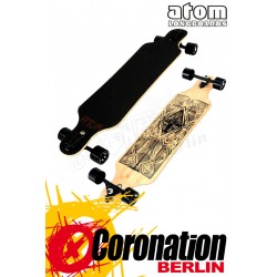 Atom 40" Tiki Bamboo Drop Through Komplett longboard
