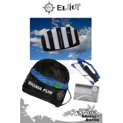 Elliot Sigma Fun 1.3 Ready To Fly - Softkite nero/bianco