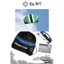 Elliot Sigma Fun 2.0 Ready To Fly -Softkite bianco/blu/verde