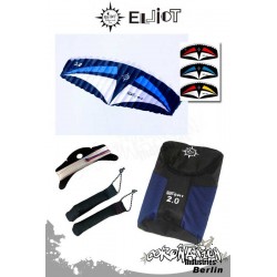 Elliot Sigma Sport 2-Leiner Kite R2F - 4.0 Blau-Weiß