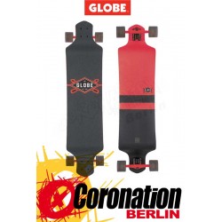 Globe Geminon Drop Down Longboard komplett - red/black