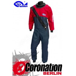 Dry Fashion Trockenanzug Sailing Standard PVC - Weiss/Navy/Rot