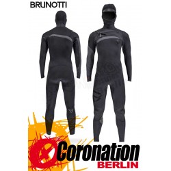 Brunotti Bravo 6/4 Hooded Frontzip Neoprenanzug Full Wetsuit Black