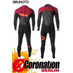 Brunotti Defence 5/3 D/L Backzip Neoprenanzug Full Wetsuit Black-Red