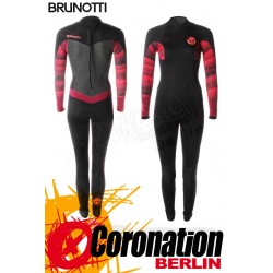 Brunotti Defence 5/3 Backzip femme combinaison neoprène Wetsuit Black/Coral
