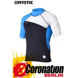 Mystic Crossfire Rash Vest S/S Blue Wetshirt