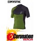 Mystic Crossfire Rash Vest S/S Green