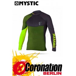 Mystic Crossfire Rash Vest L/S Green