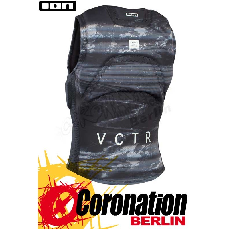 ION Surf Prallschutzweste Vector Vest Select FZ black grey capsule 2020