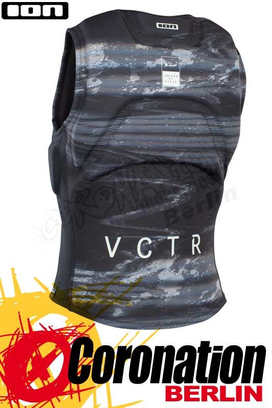 ION Surf Prallschutzweste Vector Vest Select FZ black grey capsule 2020