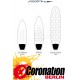 RSPro HEXA TRACTION PADS STANDARD Surfboard Pads clear