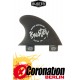 Buster 2.6'' CENTER fin black, tinted resin