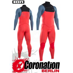 ION SEEK CORE SEMIDRY 5/4 FZ DL 2021 neopren suit red/steel blue/black