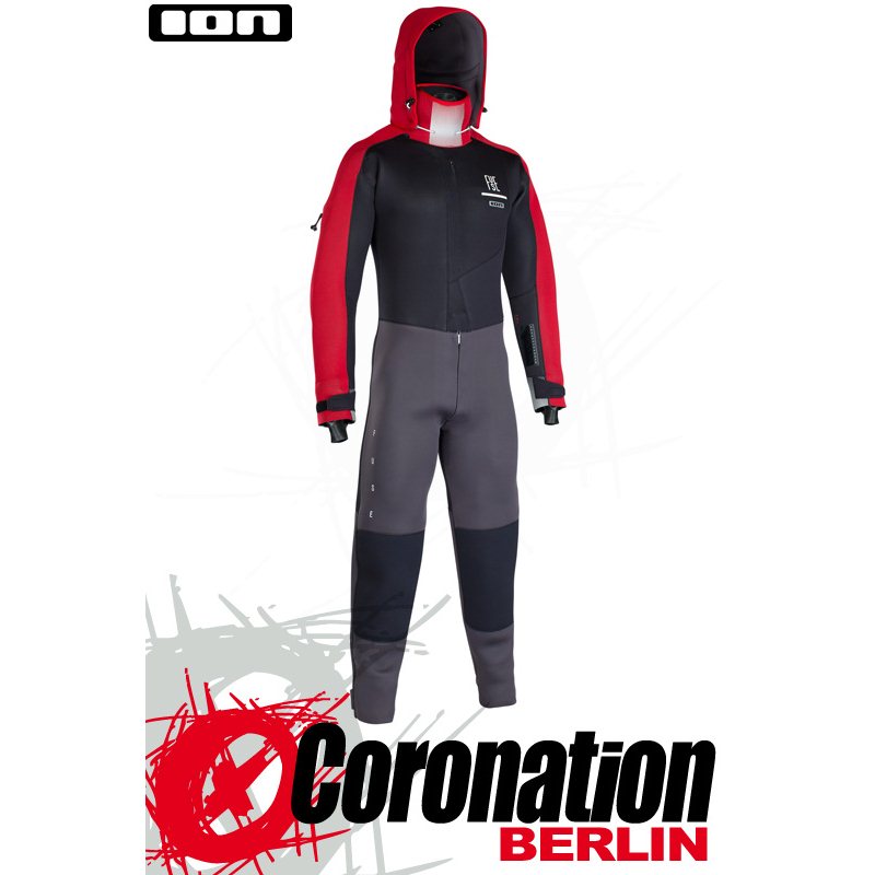ION Fuse Drysuit 4/3 BZ DL 2021 - black/red