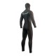 Mystic VOLTT HOODED fullsuit 6/4/3 MM FZ 2021 neopren suit 2021 Black