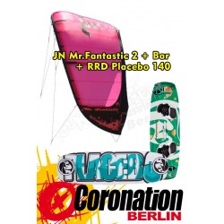 Kite Set Komplett: JN Mr. Fantastic 2 12m²+Bar+ RRD Placebo 140