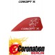 Concept-X G10 4cm Kite Fin red