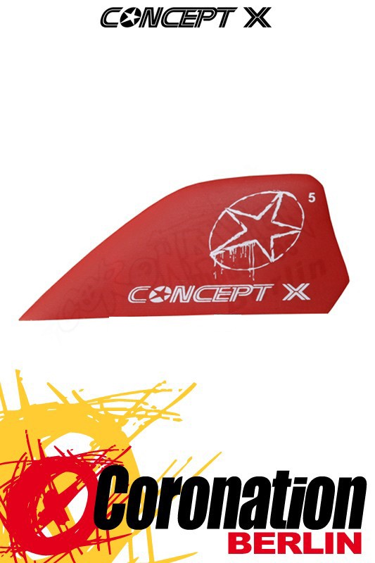 Concept X Kite Kiteboard Finne Kitefin Fin 4cm G10 ROT Fin 