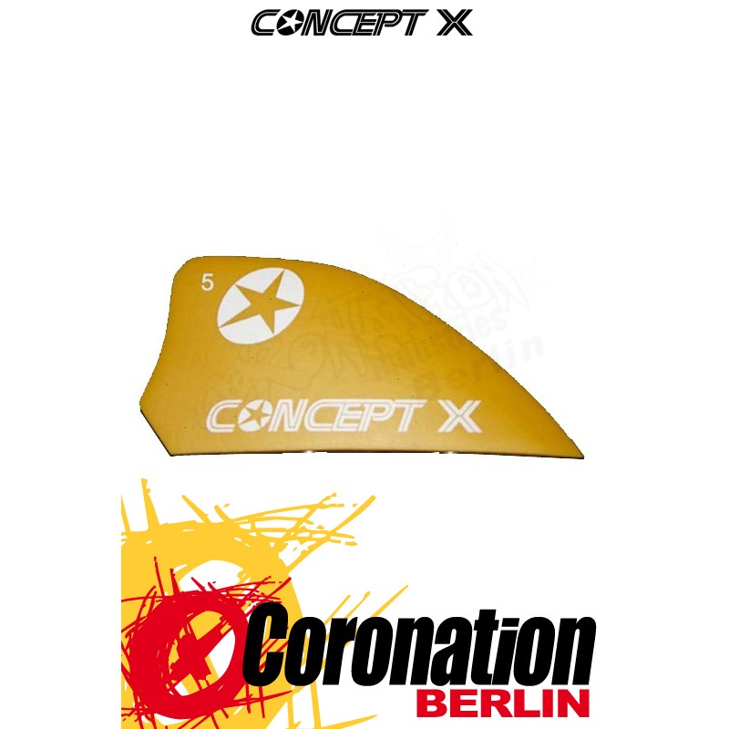 Concept-X G10 5cm Kite Fin yellow