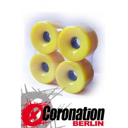 Longboard roulettes 76mm 78a - Gelb