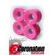 Longboard wheels 76mm 78a - pink