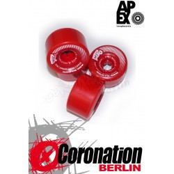 APEX Red barrareon 70mm 80a roulettes Set