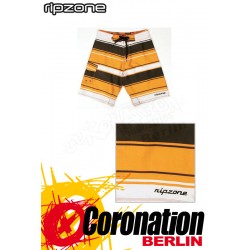 Ripzone Boardshorts Rugby Stripe Chocolate/Orange