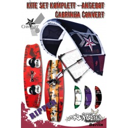 Kite Set complète - Cabrinha Convert 12 m² - avec barrare - Ripper