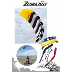 Zebra Kite 4 Leinen Kite CHECKA complète - 4m²