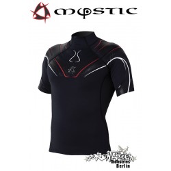 Mystic Crossfire Rash Vest S/S Black