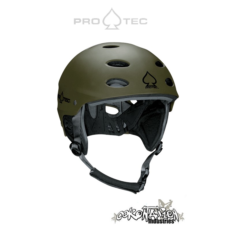 Pro-Tec ACE Wake Kite-Helm mat Army vert