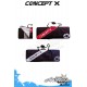 Concept-X Kiteboardbag STX 149 blau - weiß